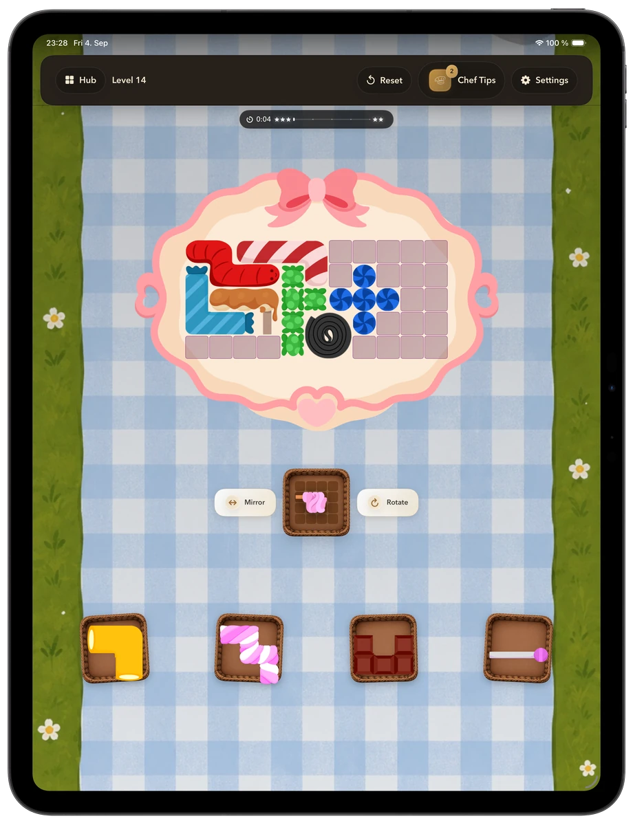 Candy Land, level 14. iPad · Optional purchase.